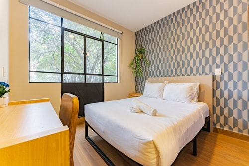 VH | Cerca Reforma suite  con Wifi y Rooftop | 187 Virtual Homes