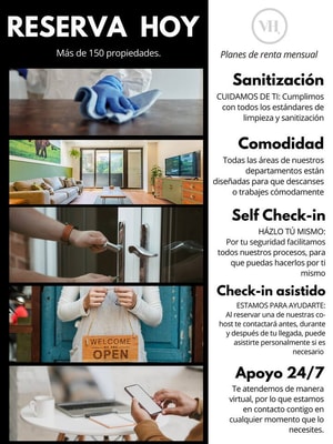 VH | DESPIERTA EN POLANCO + wifi y parking | 102 4 Virtual Homes