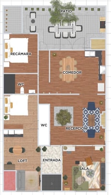 VH | Great Roma House | rooftop & gym | 236 101 Virtual Homes