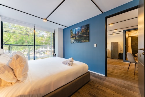 VH Condesa | Depa con súper diseño + wifi + balcón + gym I 246 27 Virtual Homes