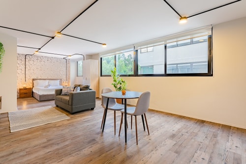 VH | Minimalist loft + washer & rooftop | Condesa | 258 13 Virtual Homes