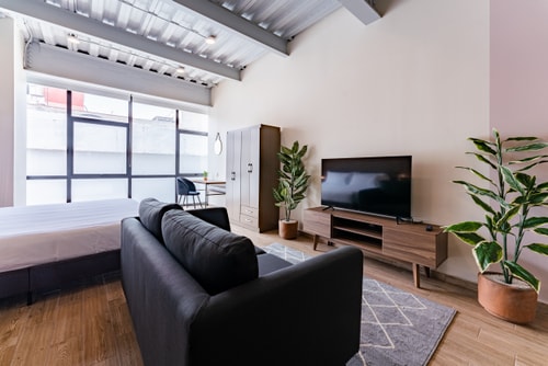 VH | Loft ejecutivo Roma Nte | wifi & rooftop | 300 0 Virtual Homes