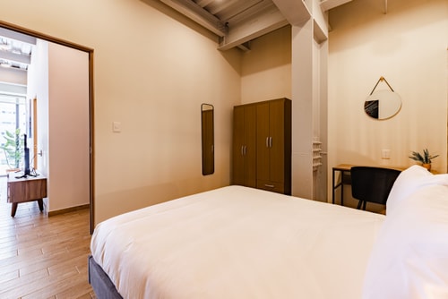 VH Roma Nte | Depa industrial + wifi & balcón | 315 29 Virtual Homes
