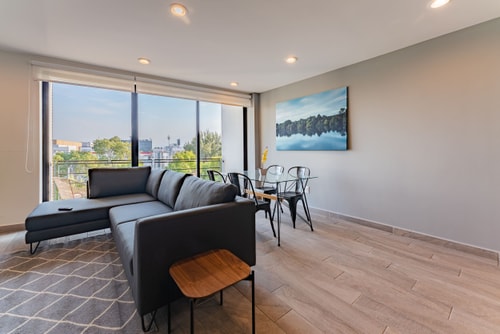 VH Roma Sur | Súper depa con balcón & wifi | 52 8 Virtual Homes