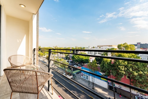 VH Roma Sur | Súper depa con balcón & wifi | 52 3 Virtual Homes
