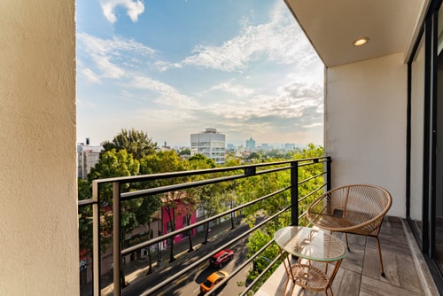 VH Roma Sur | Súper depa con balcón & wifi | 52 17 Virtual Homes