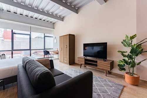 VH | Comfy loft | rooftop & wifi en Roma Nte | 304 2 Virtual Homes