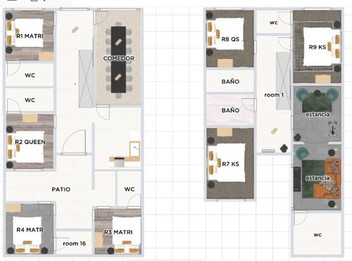 VH | Cozy Condesa House | 8 BR & wifi | 38 8 Virtual Homes