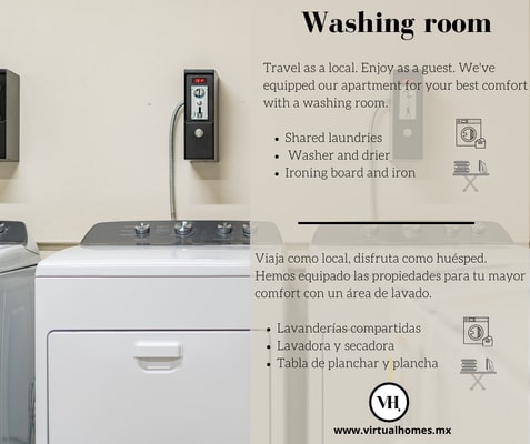 VH | Roma Sur | Laundry Room & Balcony | 151 33 Virtual Homes