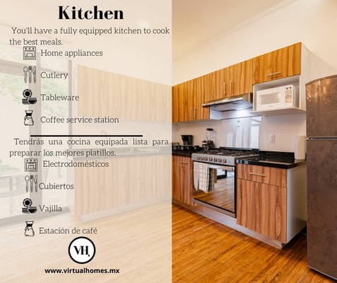 VH | Condesa loft | Patio & washer | 72 25 Virtual Homes